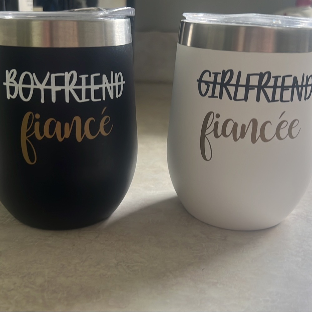 Fiancé cups!